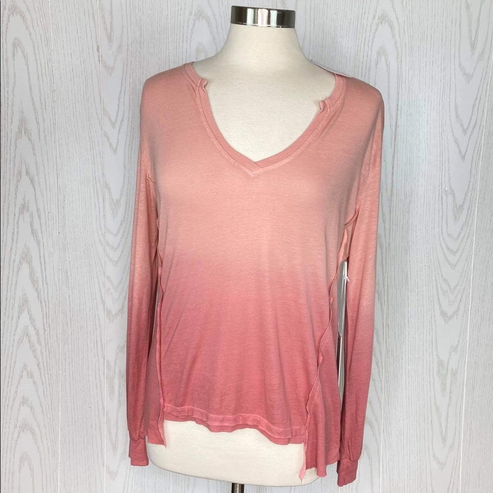 Young Fabulous & Broke Pink Tie Dye Long Sleeve Top NEW with Tags - Picture 14 of 15